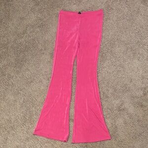 Vibrant Pink Flared Pants
